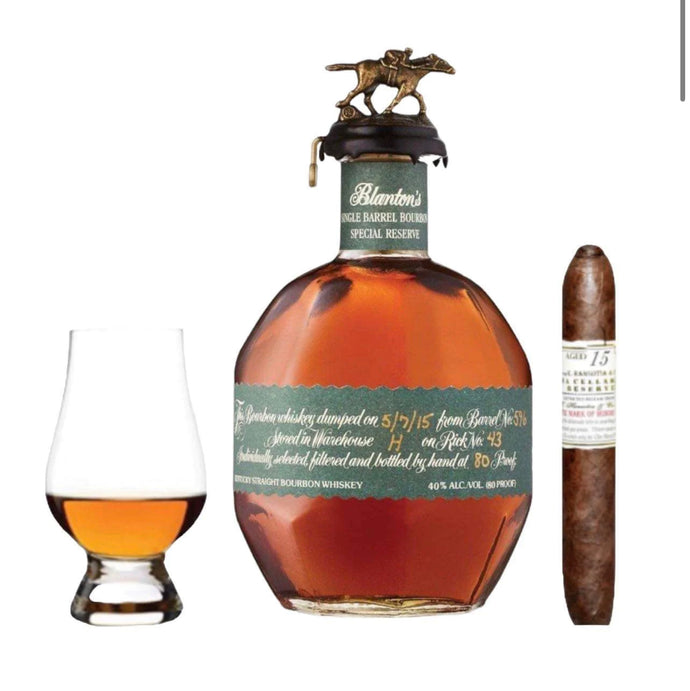 Blanton’s Green Special Reserved- Cigar & Glencairn Goft Set