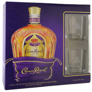 Crown Royal 750ml gift set with glasses-Scotch-Allocated Liquor